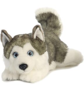 Peluche Husky Aurora Miyoni Couché 11"