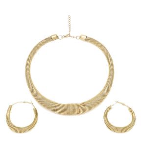 SOHI Ensemble de bijoux dorés pour femmes