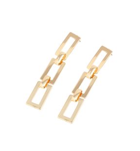 SOHI Boucles d'oreilles pendantes à maillons femme de coloris doré