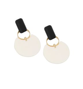 SOHI Boucles d'oreilles pendantes bloc pour femme