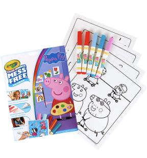 Ensemble de coloriage sans dégâts Crayola Peppa Color Wonder - 18 pages et 4 marqueurs