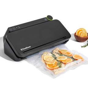 FoodSaver - Machine à Emballer Sous-Vide pour Aliments, Comprend 1 Rouleau et 4 Sacs, Noir