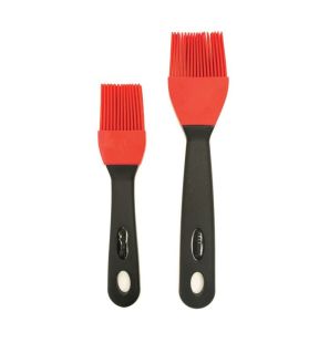 Starfrit - Ensemble de 2 Pinceaux à Badigeonner en Silicone, Rouge