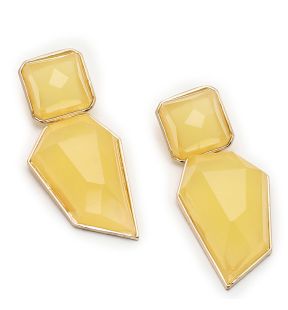 SOHI Boucles d'oreilles jaunes pour femmes