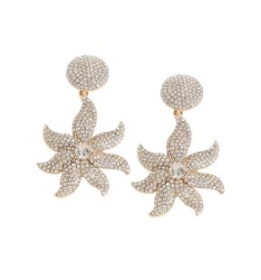 SOHI Boucles d'oreilles pendantes Flora Bling pour femme de coloris doré