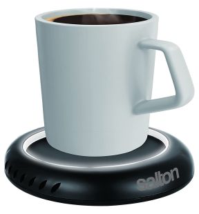 Salton SMW2094BKW  Chauffe-Tasse pour Café Thé Bougie Odorante ou Cire avec Éclairage DEL Noir