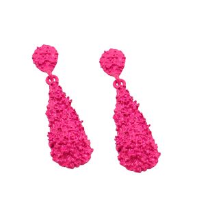 SOHIBoucles d'oreilles pendantes roses corrodées femme