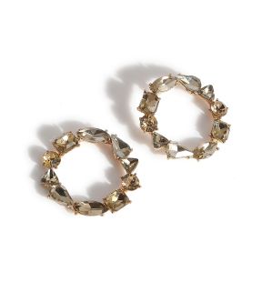 SOHI Boucles d'oreilles à tige argentées pour femme