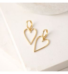 Boucles d'oreilles créoles coeur Lovestruck