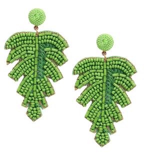 SOHI Boucles d'oreilles pendantes vertes pour femmes