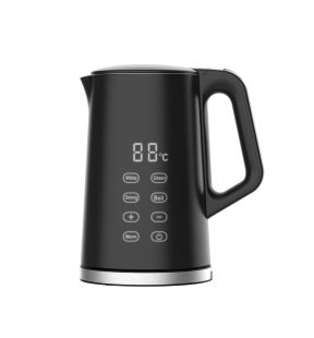 JS Gourmet - Bouilloire Électrique Numérique, Contrôle Tactile, Capacité de 1.7 Litre, Noir