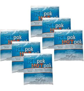 Cryopak - Lot de 6 IcePak/HotPak, Usage Chaud ou Froid, Non Toxique, Sans BPA