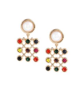 SOHI Boucles d'oreilles pendantes Regal femme de coloris doré