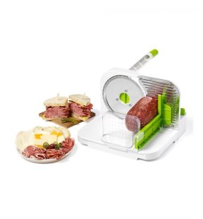 Starfrit - Trancheuse Multifonction Deli Slicer, Lame en Acier Inoxydable de 16.5 cm, Vert