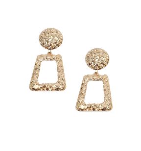 SOHI Boucles d'oreilles pendantes dorées pour femme