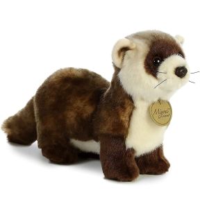 Aurore Peluche Furet à pieds noirs Miyoni 10,5"