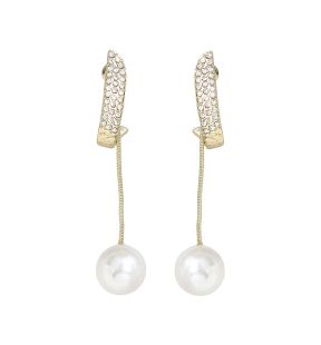 SOHI Boucles d'oreilles pendantes boule de neige pour femme