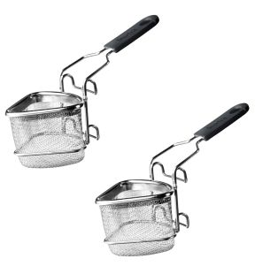 Starfrit - Ensemble de 2 Paniers de Cuisson pour Fondue en Acier Inoxydable