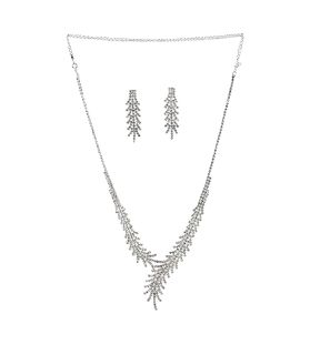 SOHI Ensemble de bijoux couleur argent pour femme