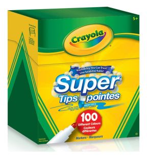 Pochette de 100 feutres lavables Crayola Super Tips