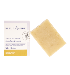 Savon artisanal exfoliant lavande-avoine