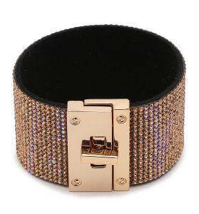 SOHI Bracelet à déclaration scintillante pour femme