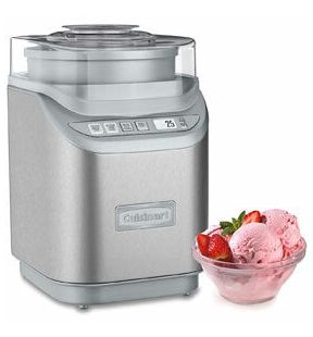 Sorbetière Ice Cream & Gelato, Cuisinart, pour crème glacée, glace à l’italienne et sorbet | ICE70C | 2 quarts