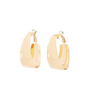 SOHI Boucles d'oreilles créoles dorées pour femme