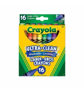 16 gros crayons lavables Crayola