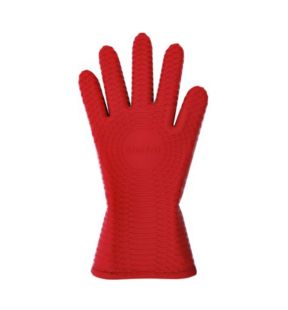 Starfrit - Gant en Silicone pour le Four, Surface Texturée pour une Prise Antidérapante, Rouge