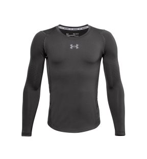 Chandail pour homme à manches longues ajusté et antidérapant de hockey Under Armour