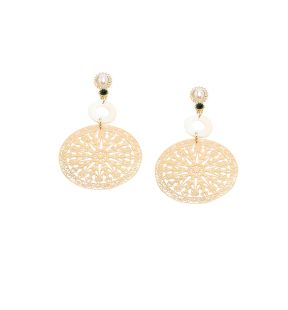 SOHI Boucles d'oreilles pendantes en filigrane céleste pour femme