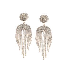 SOHI Boucles d'oreilles pendantes argentées pour femme