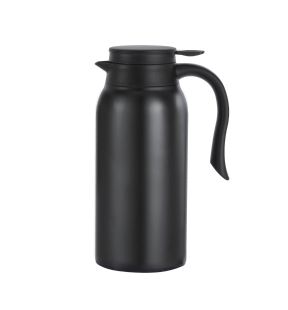 JS Gourmet - Carafe Isolé à Double Paroi, Capacité de 1200ml, Noir