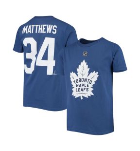 Chandail à manches courtes pour garcons avec logo principal de Outer Stuff N&N - Toronto Maple Leafs Auston Matthews