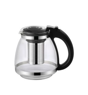 JS Gourmet - Bouilloire en Verre Avec Infuseur à Thé Intégré, Capacité de 1500ml