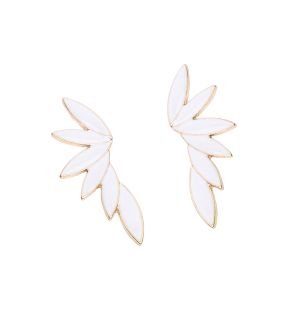 SOHI Boucles d'oreilles pendantes blanches pour femmes