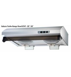 Hotte de cuisine Hood de la chaîne de cuisines Sakura | R747ii-36HS | 36 pouces, acier inoxydable