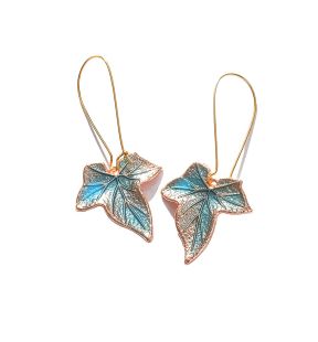 SOHI Boucles d'oreilles pendantes en forme de feuille pour femme