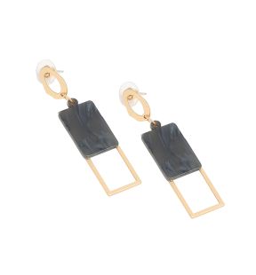 SOHI Boucles d'oreilles pendantes structurées pour femme