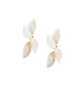 SOHI Boucles d'oreilles pendantes Flora pour femme