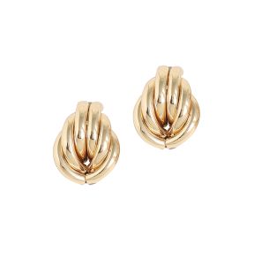 SOHI Boucles d'oreilles à tige avec nœud pour femme