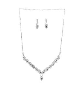 SOHI Ensemble de bijoux couleur argent pour femme