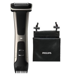 Philips - Tondeuse Personnelle Tout-en-Un pour Le Corps Série 7000, Étanche, Cinq Réglages de Longueur