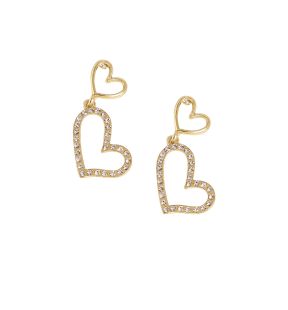 SOHI Boucles d'oreilles pendantes en forme de cœur pour femme