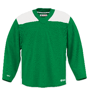 Maillot d’entraînement de hockey pour adulte Série ProLite GW6500 de GameWear - Vert / Blanc