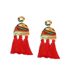 SOHI Boucles d'oreilles pendantes à pampilles pour femme