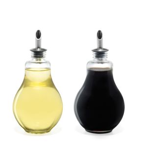 Gourmet - Ensemble de 2 Bouteilles pour Huile et Vinaigre, Capacité de 280ml, Fabriqué en Verre