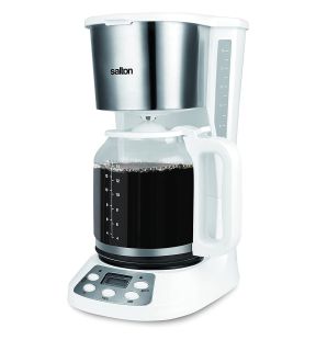 Salton Cafetière Programmable Jumbo Java Capacité de 14 Tasses 1000W Blanc