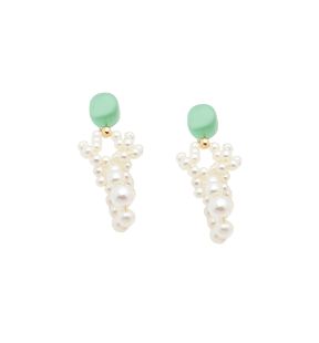 SOHI Boucles d'oreilles pendantes boule de neige pour femme